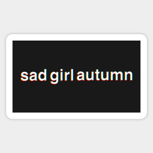 Sad Girl Autumn Sticker